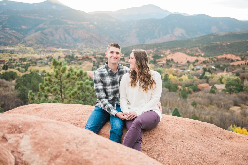 Colorado Springs engagement session, garden of the gods engagement, mountain engagement, red rocks engagement, colorado engagement photos, colorado mountain engagement photos, adventure couple photos, adventure engagement photos, couple photos, colorado springs photos, garden of the gods park, pikes peak engagement