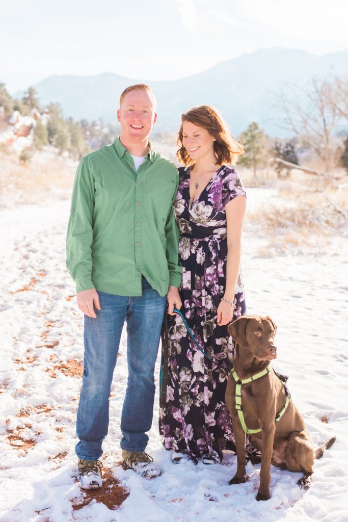 Red Rock Canyon Engagement Session, Colorado Springs Winter Engagement Session, Colorado Mountain Engagement Session
